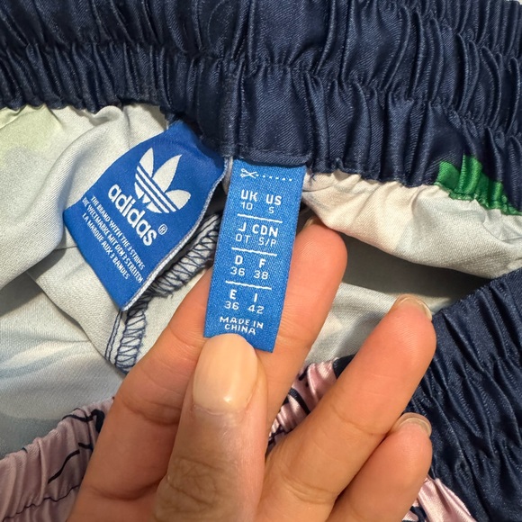 Adidas Floral Satin Trackpants - Picture 6 of 8